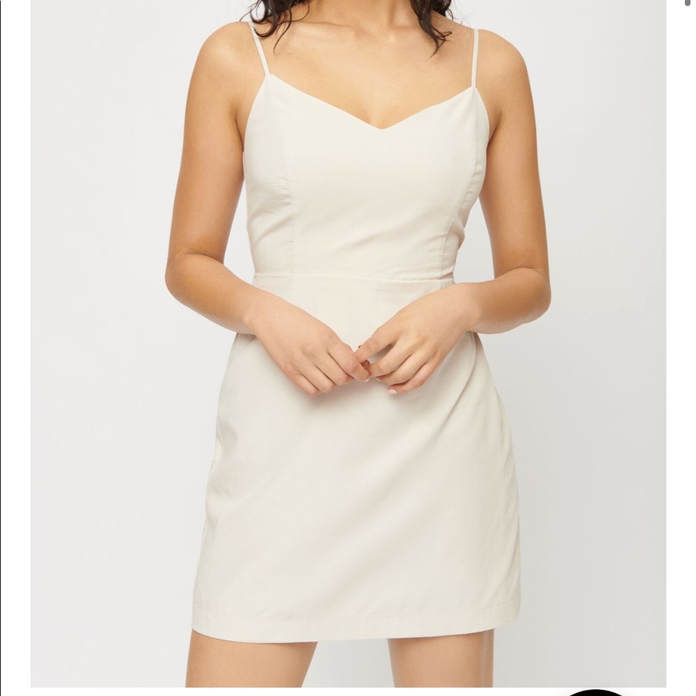 Pat Open Back Mini Dress